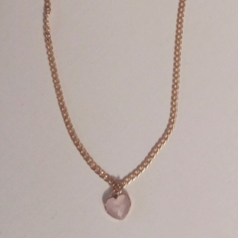 Luna Norte Heart Shaped Quartz Necklace - NWOT - Picture 4 of 4